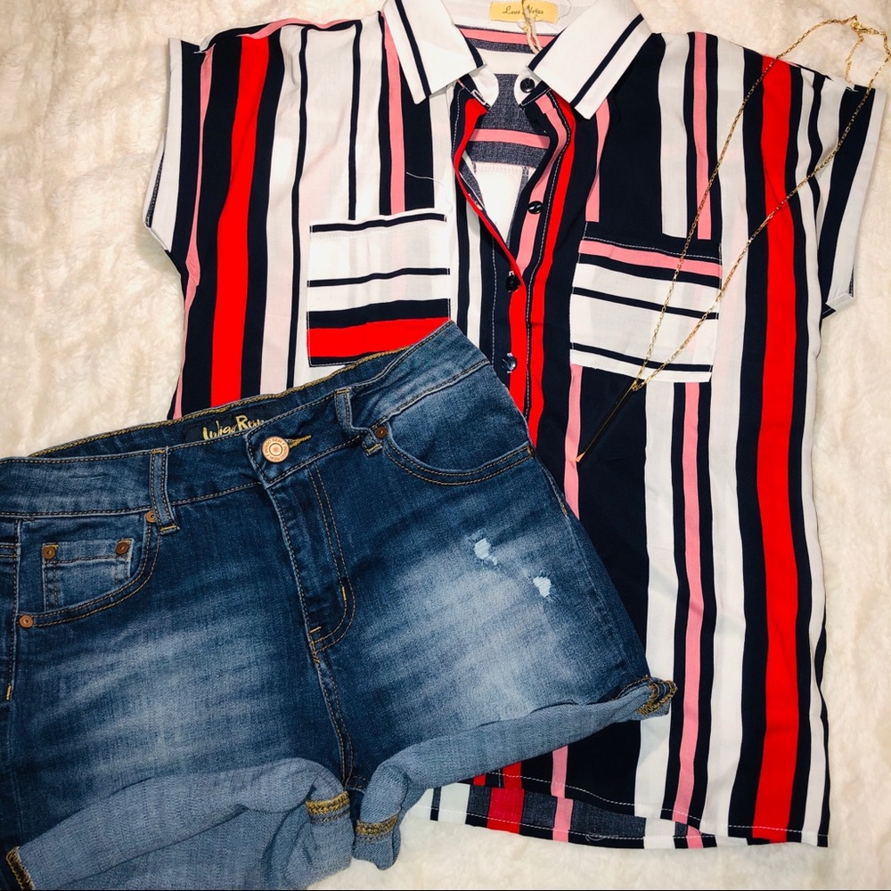 Stretch Denim Shorts Size 7